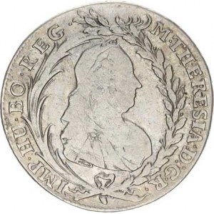 Marie Terezie (1740-1780), 20 kr. 1771 EvS-AS, Praha