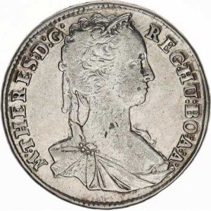 Marie Terezie (1740-1780), XV kr. 1743 K-B, Kremnica Nov. 96; Husz. 1711