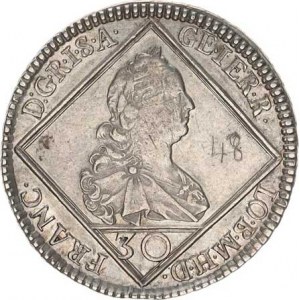 František Lotrinský (1745-1765), 30 kr. 1749 H-A, Tyroly Hall