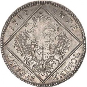 František Lotrinský (1745-1765), 30 kr. 1749 H-A, Tyroly Hall