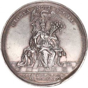 Josef II. (1765-1780-1790), Medaile ke korunovaci na římského krále ve Frankfurtu 3.4. 1764,