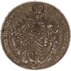 Josef II. (1780-1790), Tolar konvenční 1782 B - Madona Her. 147; Husz. 1869