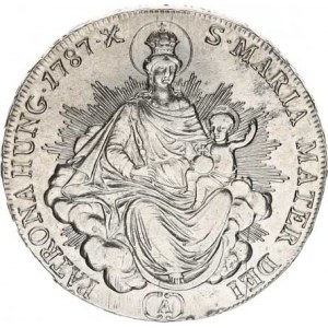 Josef II. (1780-1790), 1/2 Tolar 1787 A - Madona R 14,014 g