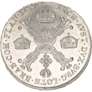Josef II. (1780-1790), 1/2 Tolar křížový 1789 A 14,756 g