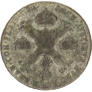 Josef II. (1780-1790), 1/4 Tolar křížový 1789 A - dobové FALZUM 13,521 g