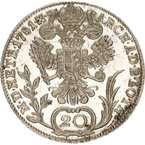 Josef II. (1780-1790), 20 kr. 1781 B