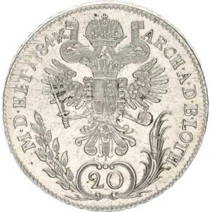 Josef II. (1780-1790), 20 kr. 1784 C R, mírně just.