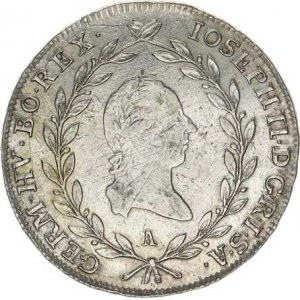 Josef II. (1780-1790), 20 kr. 1785 A, mír. just.