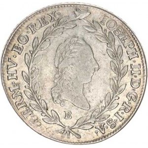 Josef II. (1780-1790), 20 kr. 1786 B