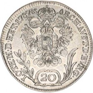 Josef II. (1780-1790), 20 kr. 1787 B