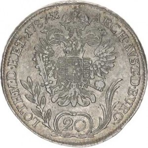 Josef II. (1780-1790), 20 kr. 1787 B, hr.