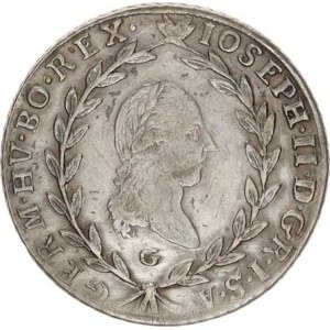 Josef II. (1780-1790), 20 kr. 1788 G, tém.