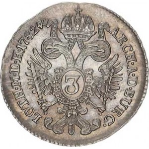 Josef II. (1780-1790), 3 kr. 1782 B R