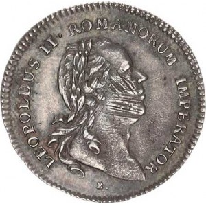 Leopold II. (1790-1792), Malý žeton k volbě za římského císaře 30.9. 1790 ve Frankfurtu, P