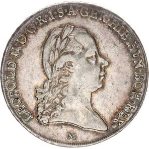 Leopold II. (1790-1792), Tolar křížový 1792 M 29,537 g, nep. just., tém.