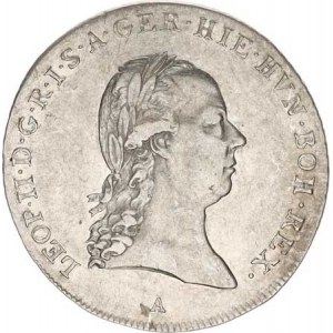 Leopold II. (1790-1792), 1/4 Tolar křížový 1791 A