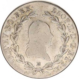 Leopold II. (1790-1792), 20 kr. 1792 B