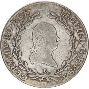 Leopold II. (1790-1792), 20 kr. 1792 B