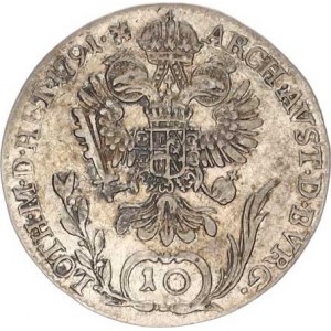 Leopold II. (1790-1792), 10 kr. 1791 B