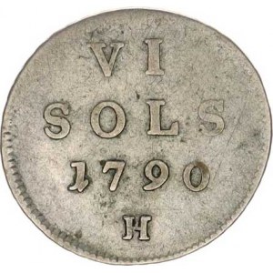 Leopold II. (1790-1792), VI Sols 1790 H R