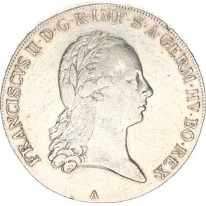 František I. (1792-1835), Tolar konvenční 1797 A RRR 28,018g, vlas. rys.