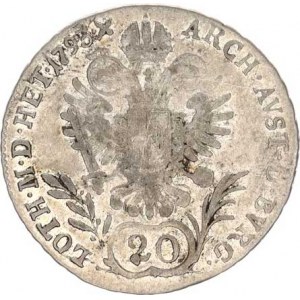 František I. (1792-1835), 20 kr. 1793 E - Karlsburg RR 6,630 g