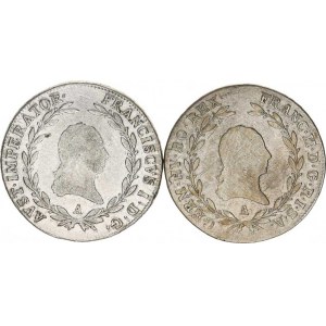 František I. (1792-1835), 20 kr. 1803 A, 1808 A 2 ks