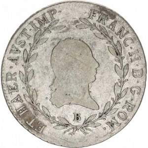 František I. (1792-1835), 20 kr. 1805 B, skvr.