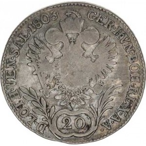 František I. (1792-1835), 20 kr. 1805 E R