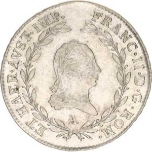 František I. (1792-1835), 20 kr. 1806 A - říšská koruna, mír. just.