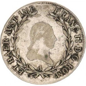 František I. (1792-1835), 20 kr. 1806 A - říšská koruna, zbytky patiny