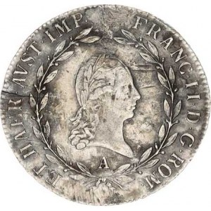 František I. (1792-1835), 20 kr. 1806 A - říšská koruna, vada stř. v av.