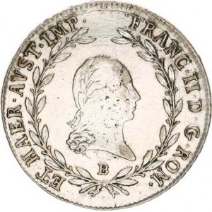 František I. (1792-1835), 20 kr. 1806 B - říšská koruna, just., tém.