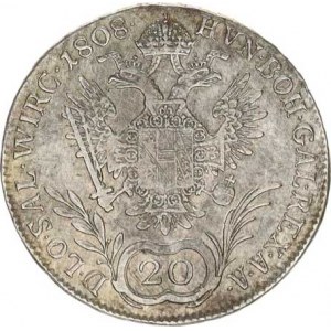 František I. (1792-1835), 20 kr. 1808 D, Salzburg R