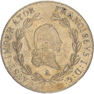 František I. (1792-1835), 20 kr. 1815 A, škrt., mír. nedor., tém.