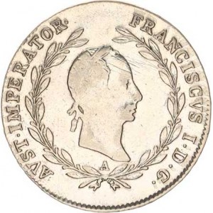 František I. (1792-1835), 20 kr. 1830 A - orlice, just., tém.