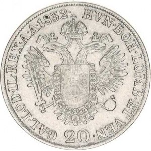 František I. (1792-1835), 20 kr. 1832 A