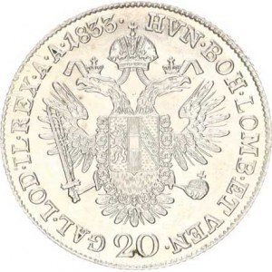 František I. (1792-1835), 20 kr. 1833 C