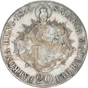 František I. (1792-1835), 20 kr. 1835 B - Madona, hr.