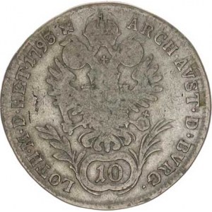 František I. (1792-1835), 10 kr. 1793 A, tém.