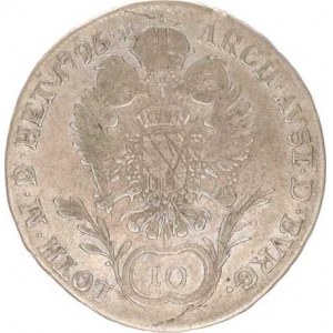 František I. (1792-1835), 10 kr. 1795 E R