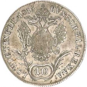 František I. (1792-1835), 10 kr. 1815 A R, just.