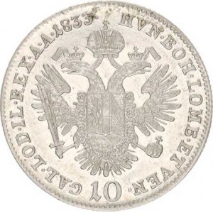 František I. (1792-1835), 10 kr. 1833 A R