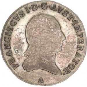 František I. (1792-1835), 3 kr. 1820 A, mělká ražba, tém.