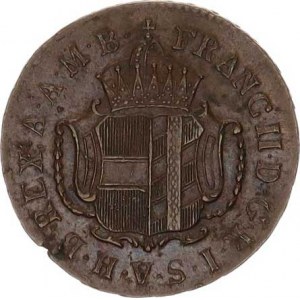 František I. (1792-1835), 1 kr. 1803 H, hr. ražbou