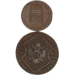 František I. (1792-1835), 1 kr. 1816 O; +15 kr. 1807 A R 2 ks