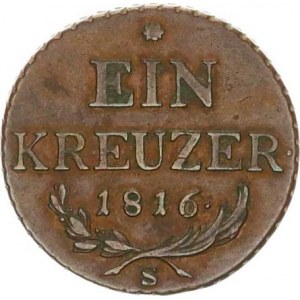 František I. (1792-1835), 1 kr. 1816 S, tém.
