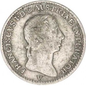 František I. (1792-1835), 1/4 Lira 1822 V