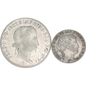 Ferdinand V. (1835-1848), 20 kr. 1837 A; +3 kr. 1847 C 2 ks