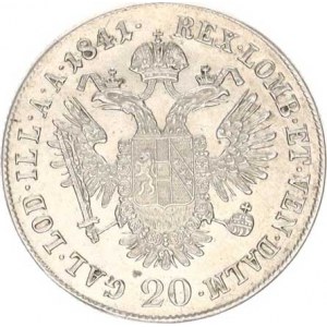 Ferdinand V. (1835-1848), 20 kr. 1841 A